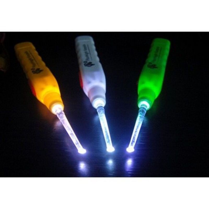 Korek Kuping LED Senter Lampu LED Earpick Flashlight Alat Pembersih Telinga