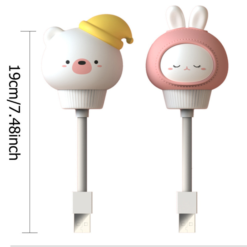 [ Lovely  USB  Plug In  Night Light ][ Creative Bunny USB LED Night Lighting Lamp ][ Portable USB Light ]