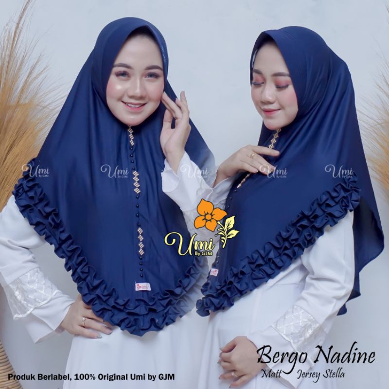 Hijab Instan Jersey Rempel || Bergo Gotik Payet || Jilbab Instan Jersey