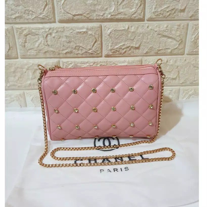Tas Slempang Speeedy bordir tali rantai