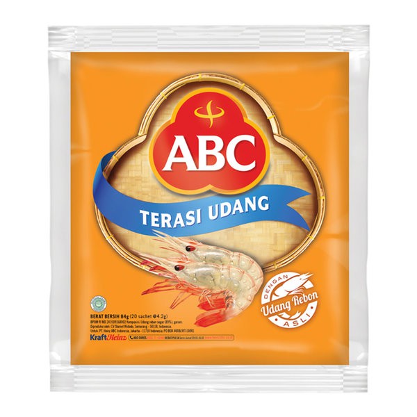 

ABC Terasi Udang 84gr - Shrimp Paste Bumbu Rebon Siap Pakai 20 x 2.4gr