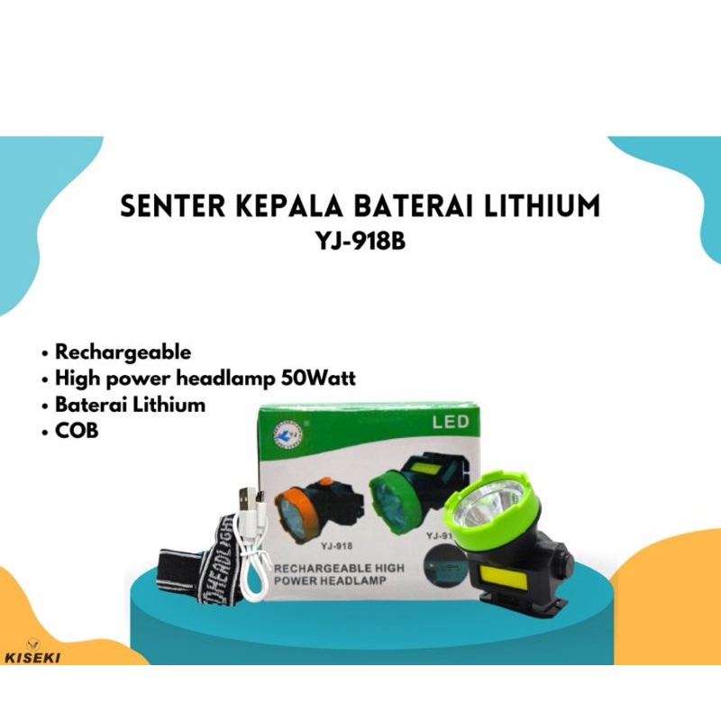 senter kepala 35w/ head lamp/ terang/anti air hujan