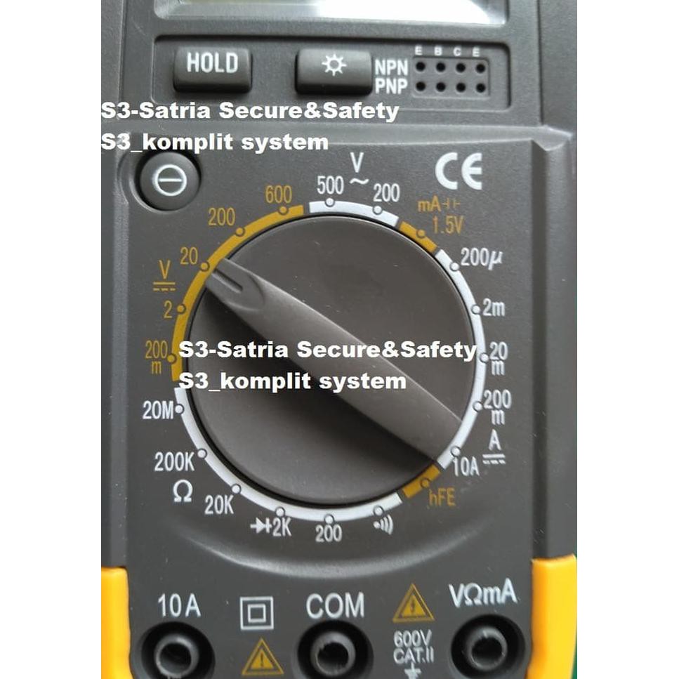 Jual HELES UX838TR Multitester Avometer Digital Multimeter 838 TR