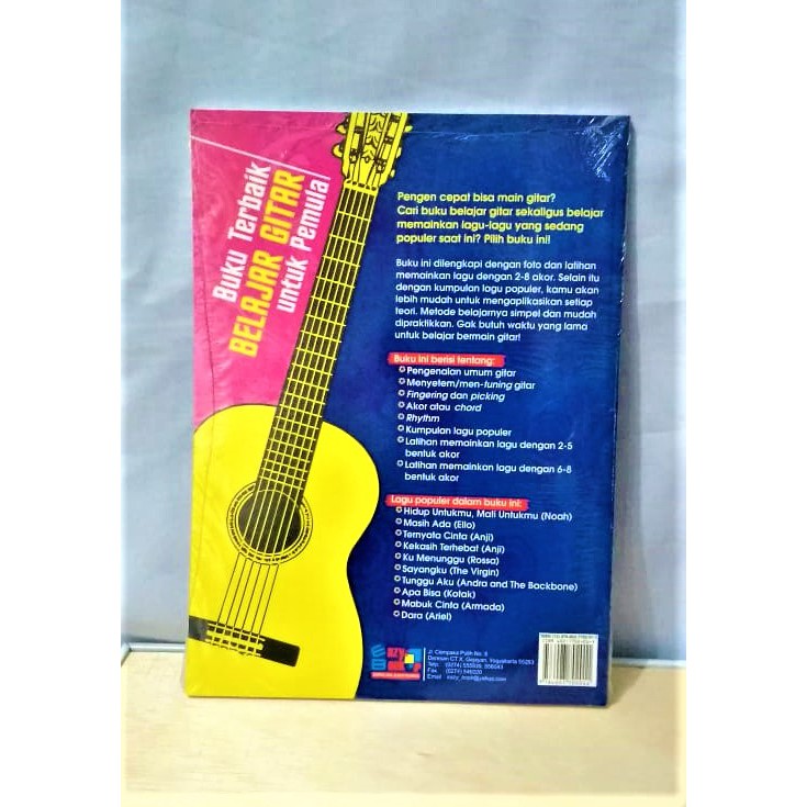 Buku Terbaik Belajar Gitar Untuk Pemula Plus Kumpulan Lagu Populer Shopee Indonesia