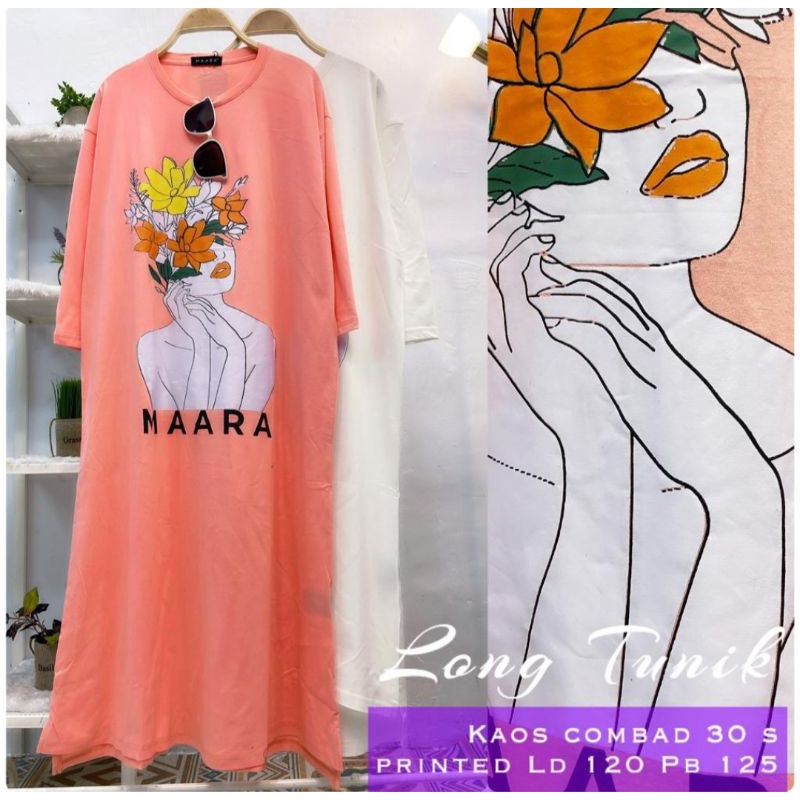 Kaos Long Tunik Oversize Cewek Premium