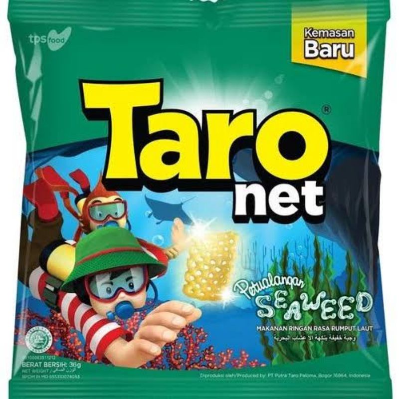 

Taro Net Seaweed | Makanan Ringan Rasa Rumput Laut