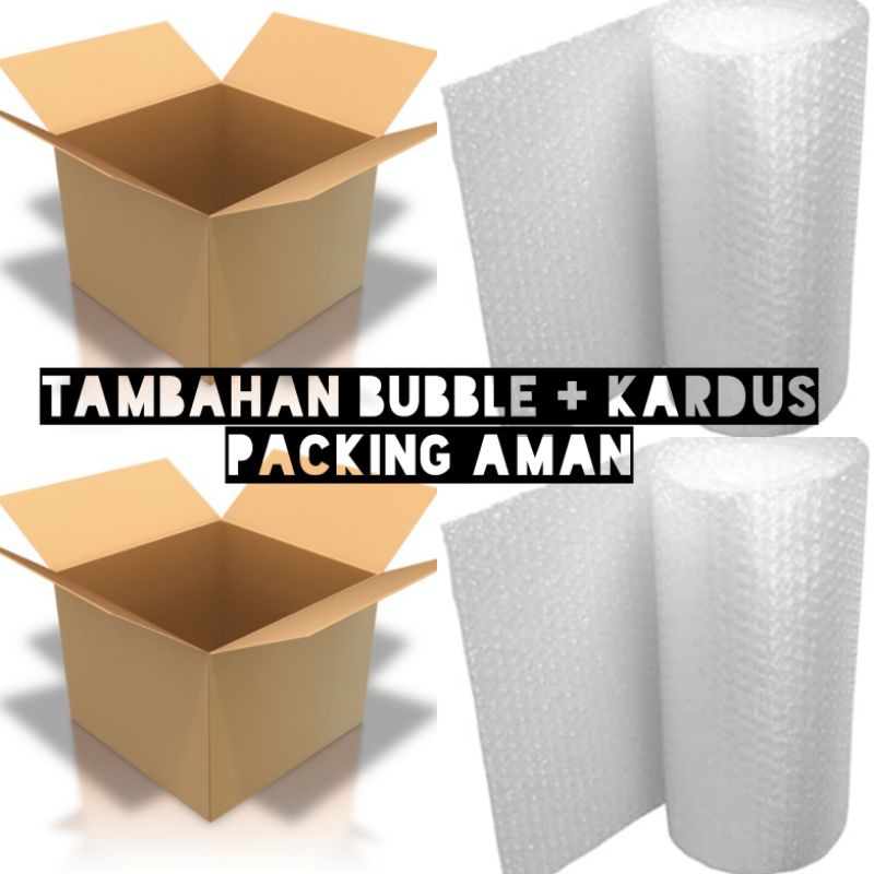 TAMBAHAN BUBBLE &amp; KARDUS PACKAGING HAMPERS