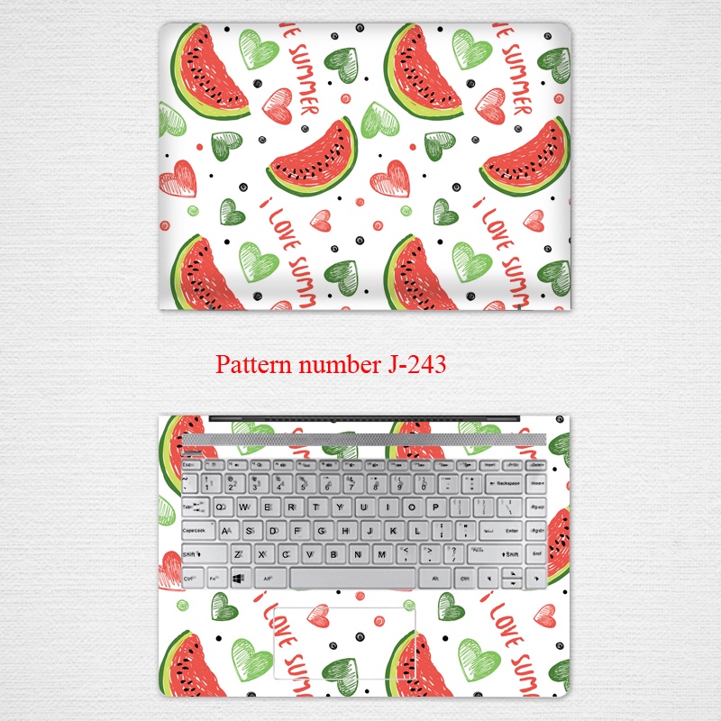 2 Pcs Stiker Pelindung Laptop Notebook Lenovo Ideapad 3 14IIL 14IML 2019 12 13 14 15.6 Inch Motif print Buah