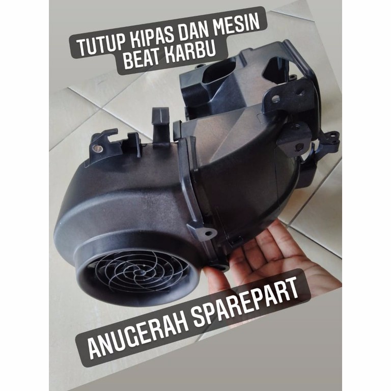 Cover Tutup Pelindung Mesin Tutup Kipas SET Honda Beat Scoopy Karbu ORI