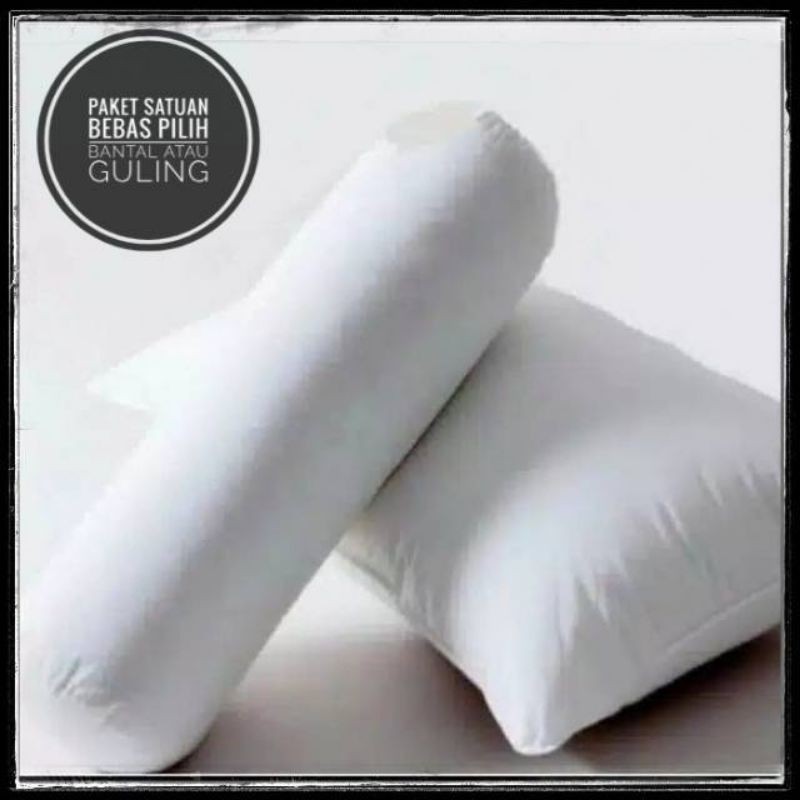 Bantal &amp; guling Kepala brendis Paket 2 bantal + 1 guling ( 3 pcs )