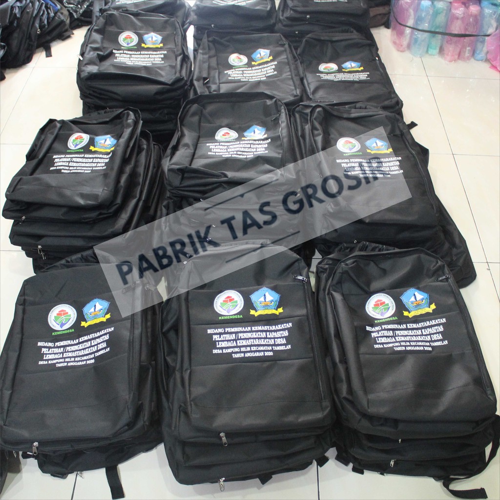 Jual Tas Seminar Ransel Pelatihan Pemerintah Kemendesa Kampung Hilir Tambelan Tas Murah Kalimantan