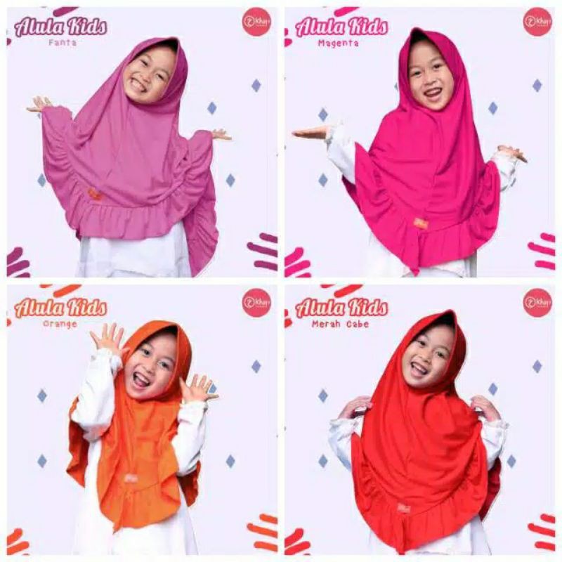 ALULA KIDS BY KHAYR MOSWEAR HIJAB KAOS HIJAB INSTAN ANAK