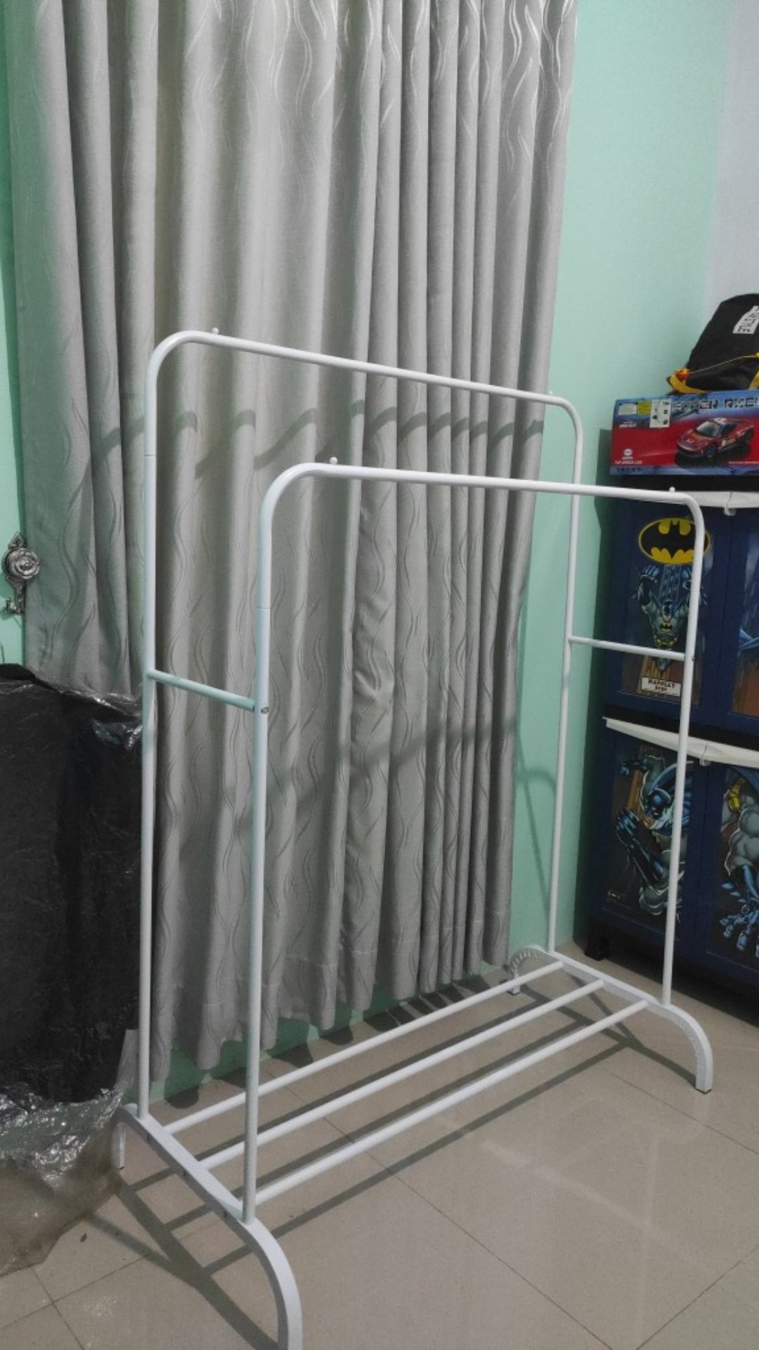 [original] Rak Pakaian Clothes Hanger Gantungan Pakaian Double Garment Rack - Gantungan Baju (mh999)