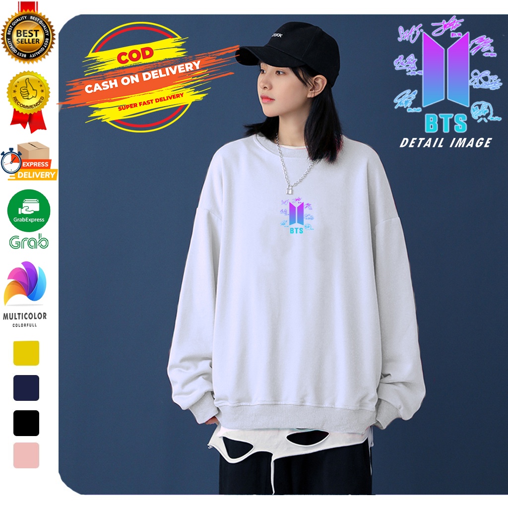 🅳🅵 Sweater BTS Army Rainbow | Sweater BTS Army Terbaru | Dhea Fashion