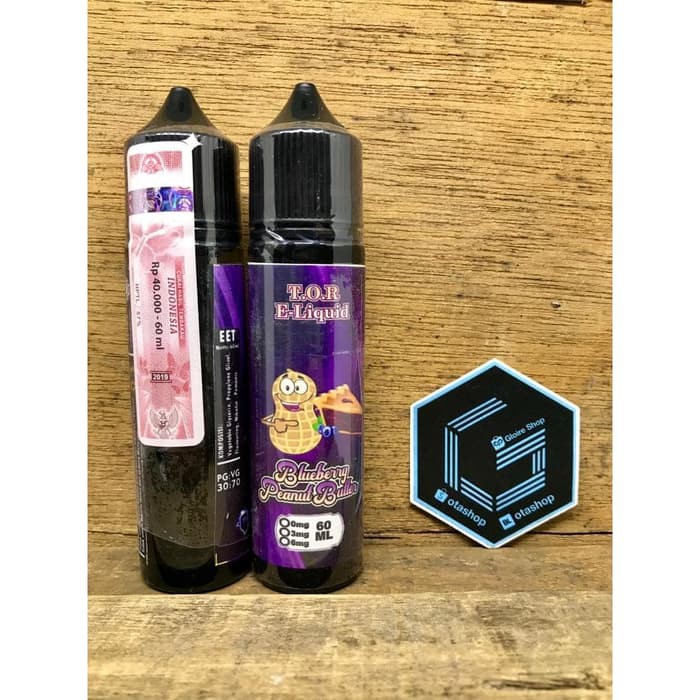 Tor Eliquid Blueberry Peanut Butter 60ml 3mg liquid vape pita cukai