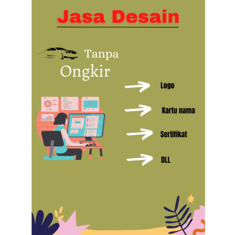 Jasa desain(free ongkir), logo,kartu nama,undangan digital,poster, Dll(TERMURAH)