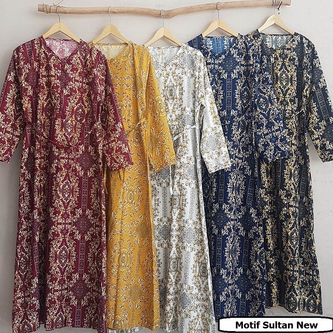 GAMIS KATUN SYARI BUSUI SLETING JEPANG MOTIF MONALISA RASTI ETNIK KOTAK BANGKOK