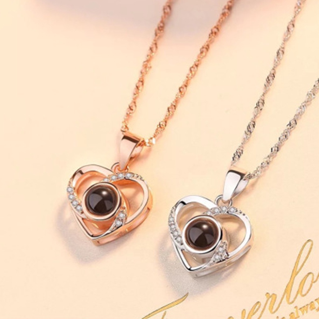 Hu Hu Hu Hu Hu Alat Bantu Pasang Kacamata♡ Kalung Bentuk Hati Adjustable Bahan Alloy Untuk Wanita