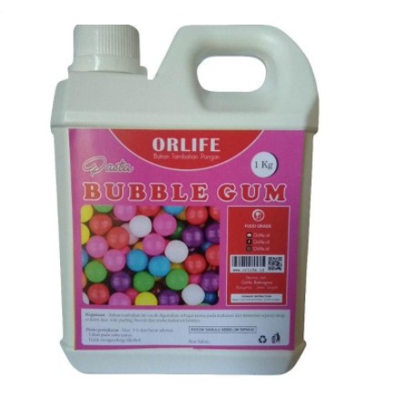 

perisa orflife perissa permen karet Perisa Pasta Pink Bubblegum atau Permen Karet Merah Muda Orlife 1 kg