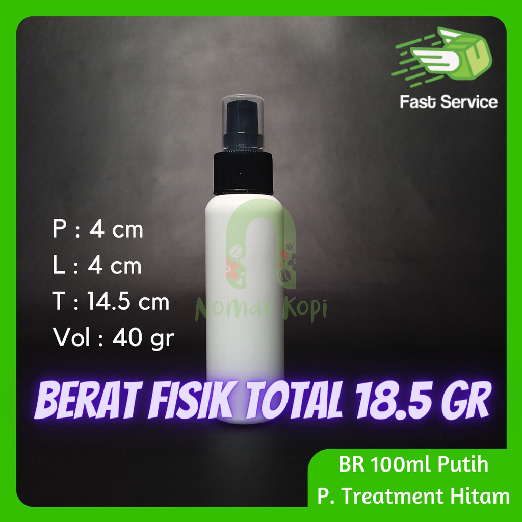 Botol 100ML BR PUTIH Pump Treatment