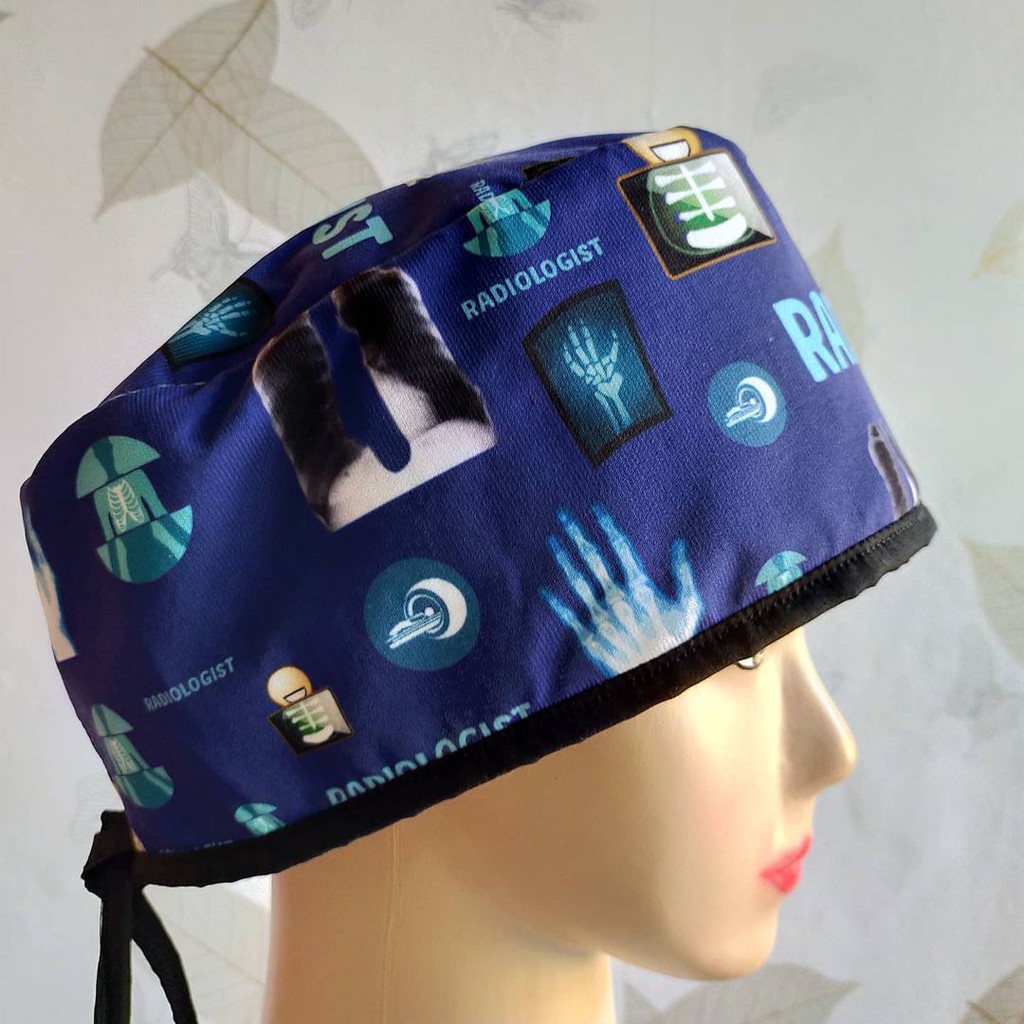 Topi Medis / Scrub Hat / Surgical Cap Printing Motif Radiologist