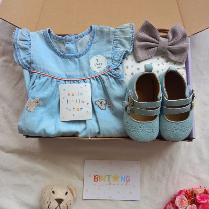 NEW |MOTHERCARE GIRL |HAMPERS MOTHERCARE| HAMPERS BABY |BABY HAMPERS |HAMPERS BAYI| KADO LAHIRAN| BABY GIFT-Set blue white 3-6m