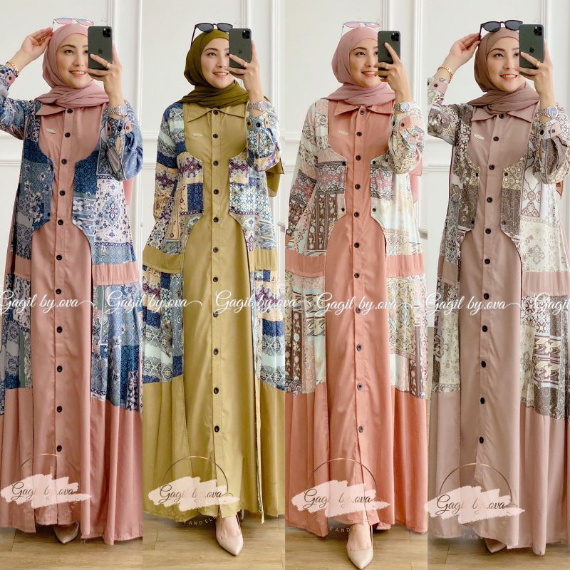 GAMIS BONANZA by GAGIL FASHION//Gamis Wanita Terbaru2021/Trendy/Newlook