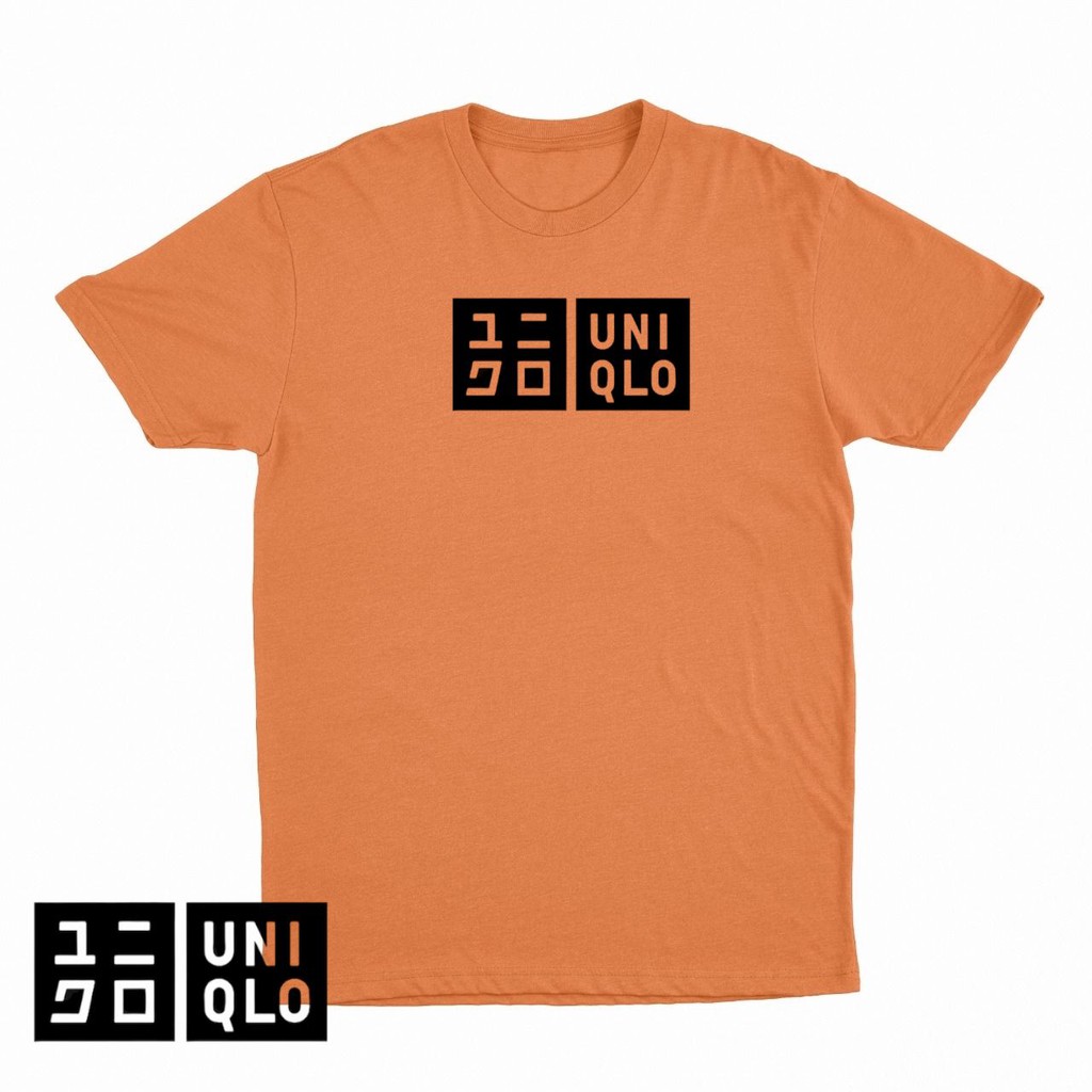 COD BAYAR DI TEMPAT KAOS BAJU UNIQLO LOGO KATUN KOMBED 30S PREMIUM DISTRO PRIA WANITA TSHIRT TEES-Mustard