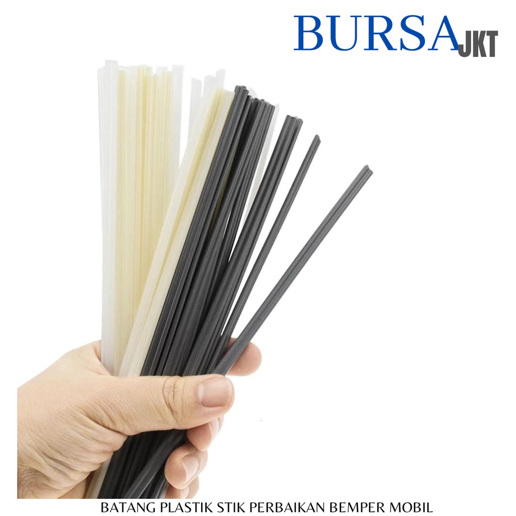 BATANG STIK PLASTIK LAS PERBAIKAN BEMPER MOBIL 25 CM PP PE ABS PVC PER 10 PC