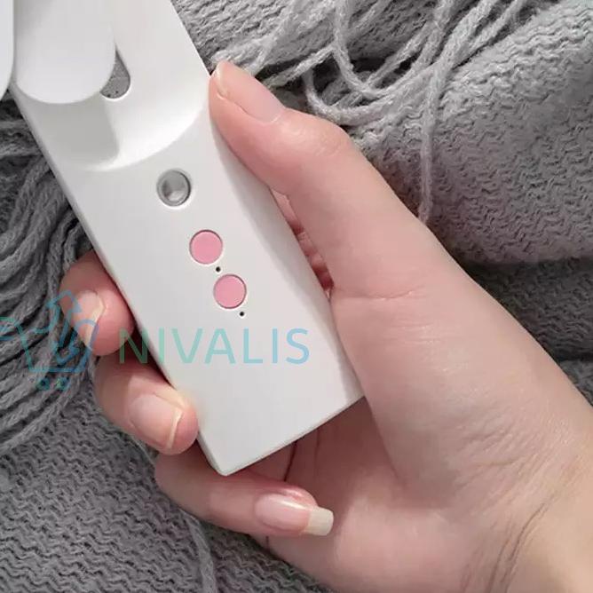 ❄ NIVALIS17 NANO SPRAY GENERASI 2 KIPAS ANGIN NANO MIST SPRAYER 2 IN 1 USB RECHARGER FAN NANO SEPRAI