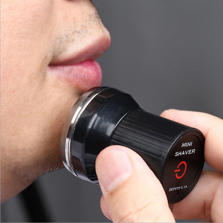 【COD+Dalam stok+Pengiriman Cepat】ALAT CUKUR BULU JENGGOT KUMIS PROTABLE MICRO USB MINI SHAVER