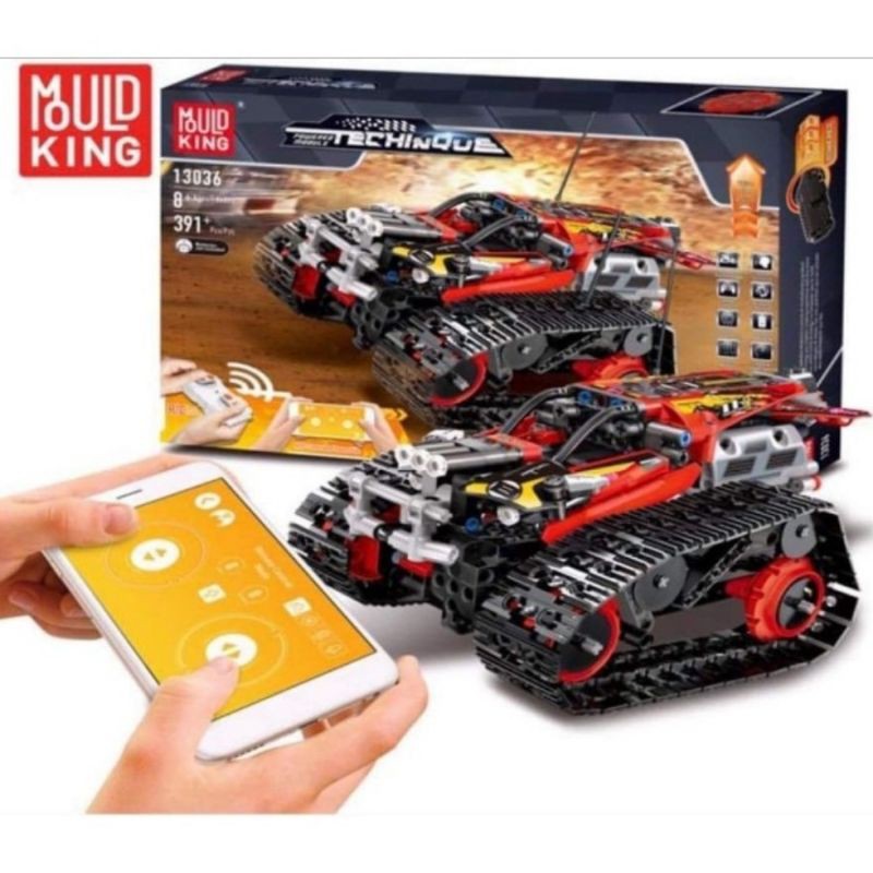 Lego Block Mobil Offroad Monster Tank RC Control