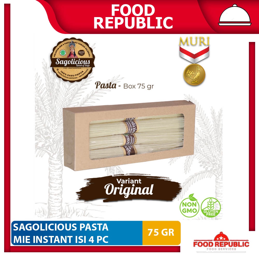 Sagolicious Mie Instan Pasta Sagu Sehat Gluten Free Low GI Halal Enak