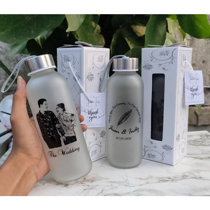 Jual Souvenir Botol Tumbler Kaca Dove 420ml Kemas Box Sablon Custom Logo Shopee Indonesia 3219