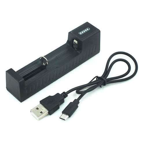 EastVita Charger Baterai USB Universal Full Self Stop 186501 Slot - C1-Hitam