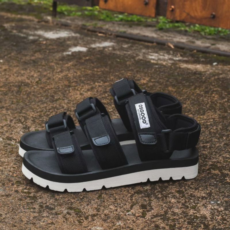 SANDAL GUNUNG - OSGOOD Malmo Black White Series Original Unisex Pria/Wanita