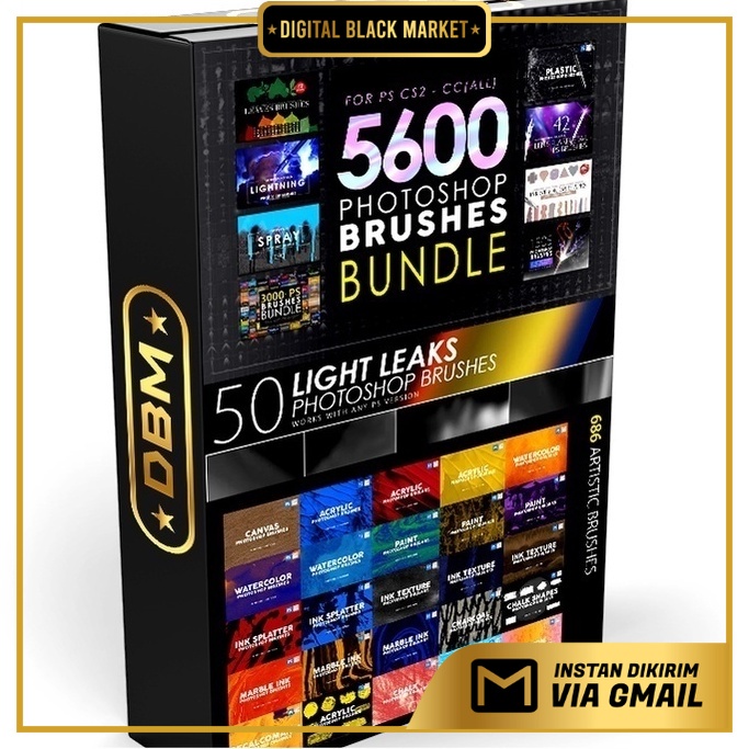 5600 Photoshop Brushes Mega Bundle 19 GB - The Bing Bang Pack