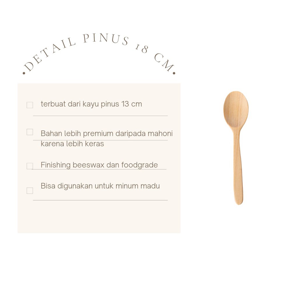 SENDOK PREMIUM MAKAN PINUS 18 CM