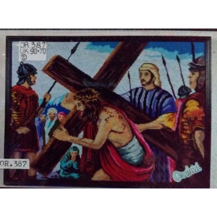 KRUISSTEEK KRISTIK ORCHID MOTIF YESUS OR 387
