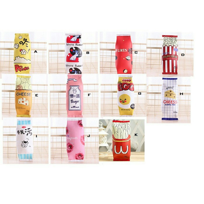 

Kotak Pensil Bentuk Bungkus Snack