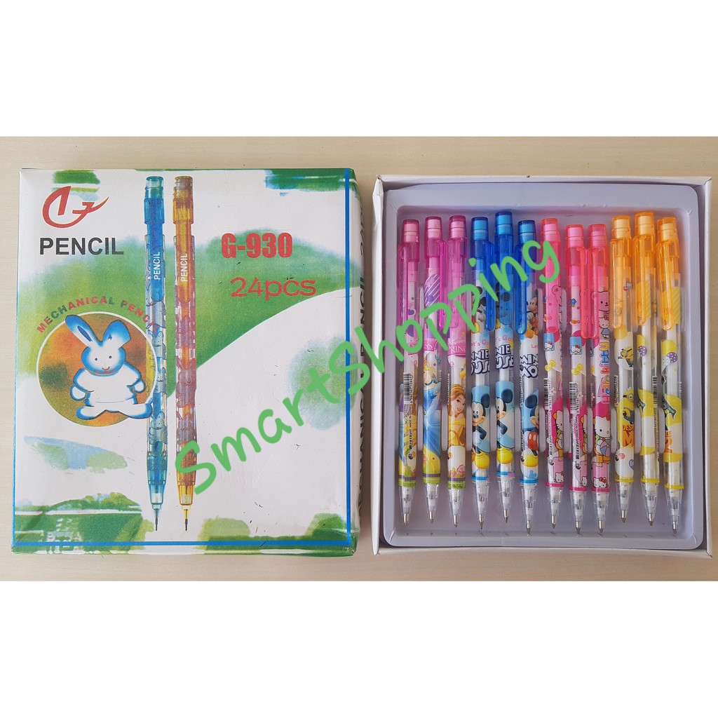 

Pensil Mekanik 0,5mm Model Mickey, Hellokitty, Minion, Princess