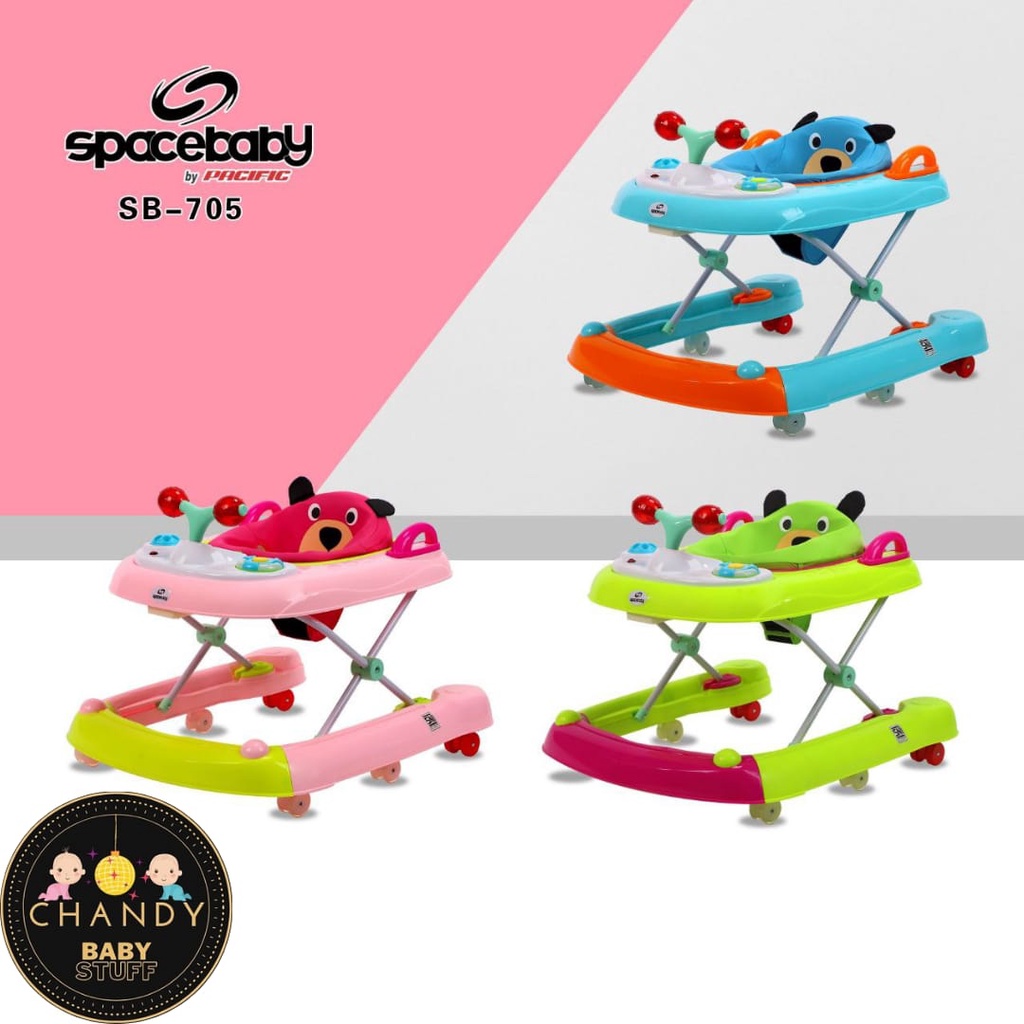 BABY WALKER SPACE BABY 2IN1 PUSH WALKER ALAT BELAJAR JALAN SB 705