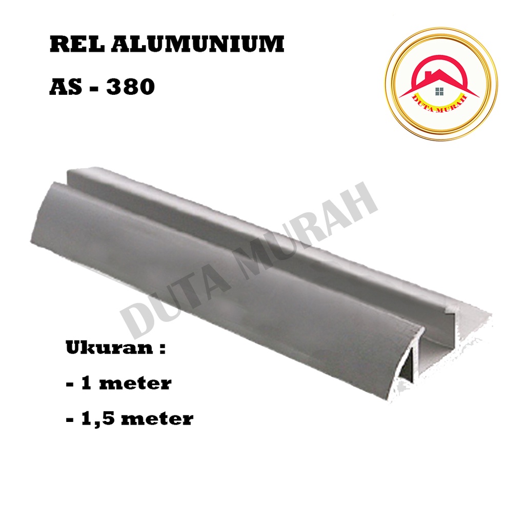 Rel Timbul SD 380 Pintu Lemari Geser Sliding / Geser 75cm, 100 cm (1M), 150 cm (1.5M) 1 btg