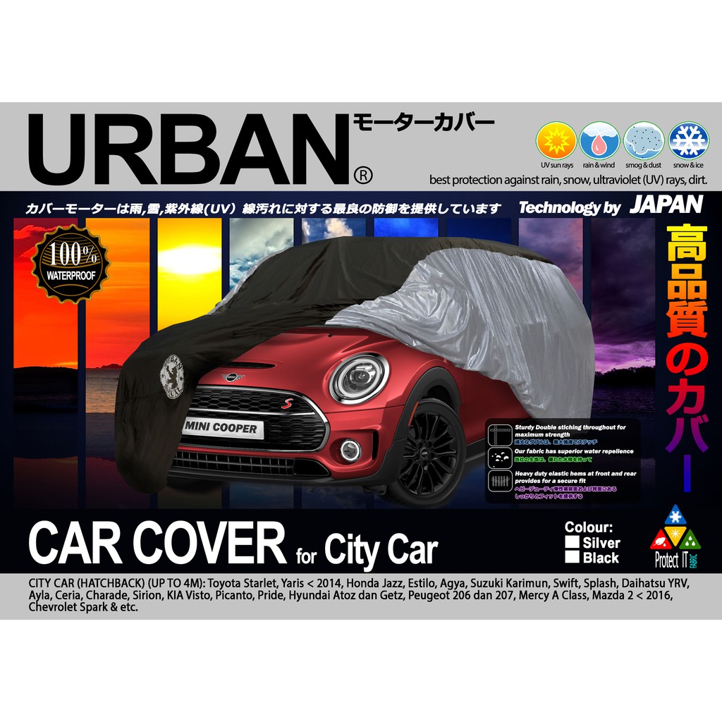 COVER MOBIL URBAN CITY CAR HATCHBACK HONDA DAN LAIN SEBAGAINYA