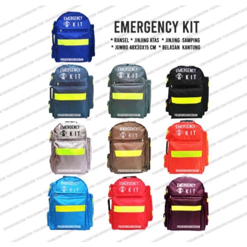 (Berkualitas)Tas Medis Emergency Kit Tas Kesehatan Tas P3k Alat Medis