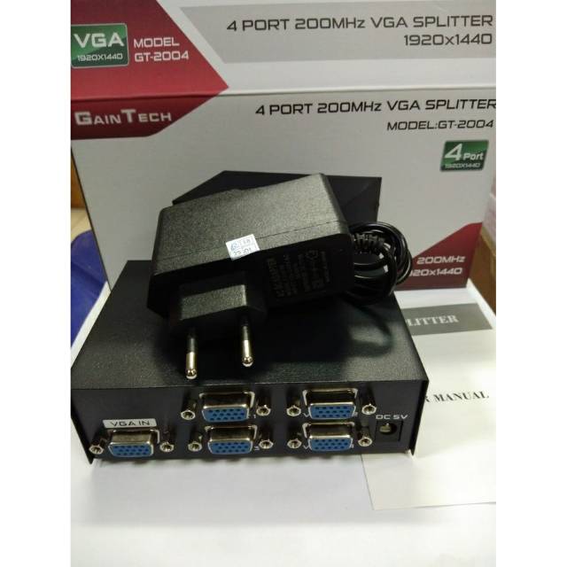 Gaintech VGA Splitter 4 Port 200MHz