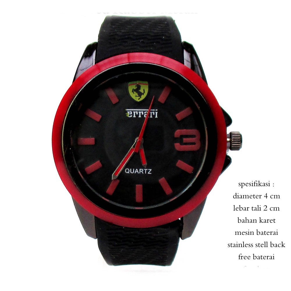 Jam Sport Pria Rubber Analog