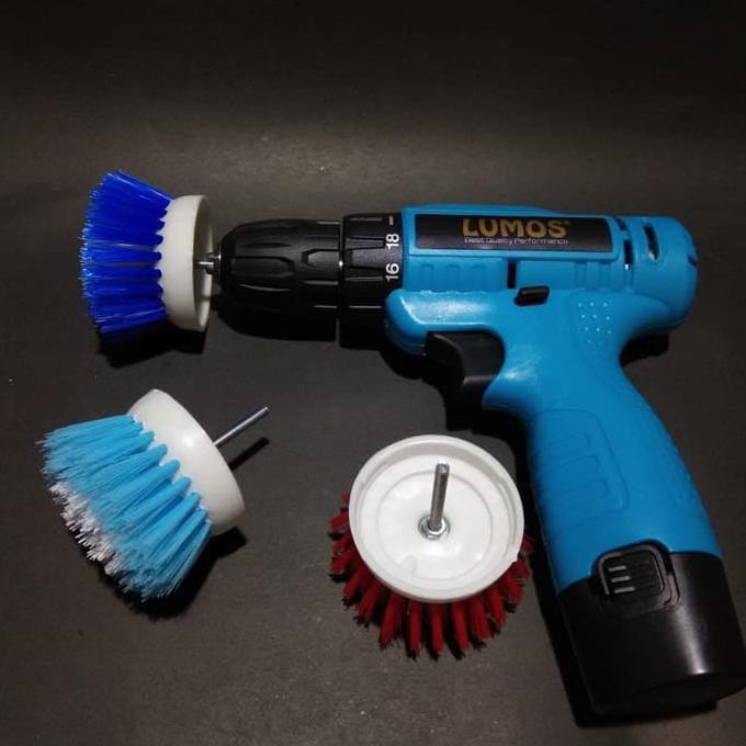 PROMO 3pcs Sikat putar sikat rotary bor elektrik sikat sofa karpet