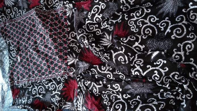 Batik Couple Gamis Batik Maura Sania Ruffle Ori Ndoro Jowi Dnt Size M L Xl All Size