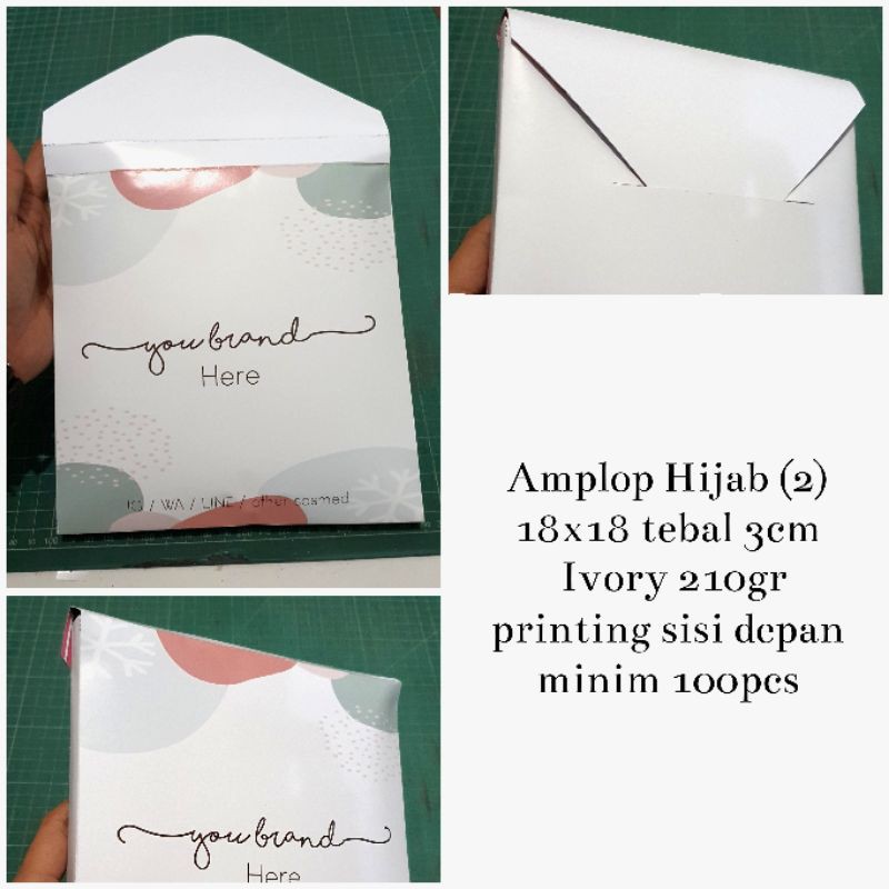

[Minim 100pcs] Amplop hijab - FREE stiker segel